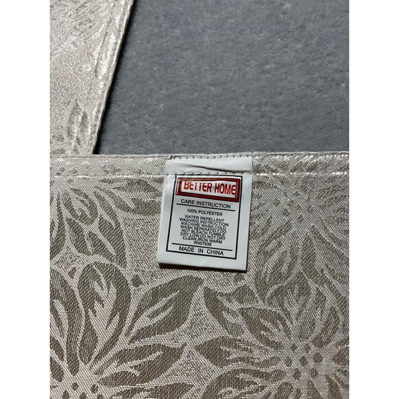 Set of 4 Elegant Ivory Shimmer Holiday Christmas Placemats by Better Home - Picture 2 of 6